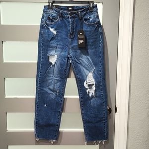 NWT Dark Wash Mom Jeans